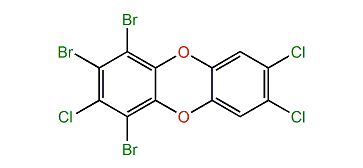 1,2,4-Tribromo-3,7,8-trichlorodibenzo-p-dioxin