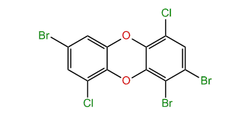1,2,7-Tribromo-4,9-dichlorodibenzo-p-dioxin