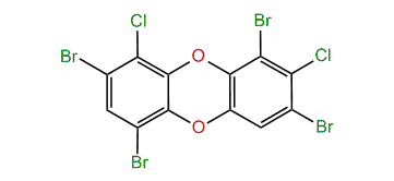 1,3,6,8-Tetrabromo-2,9-dichlorodibenzo-p-dioxin