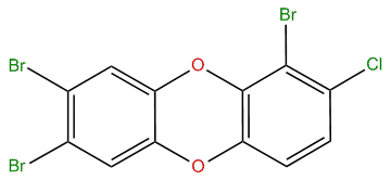 1,7,8-Tribromo-2-chlorodibenzo-p-dioxin