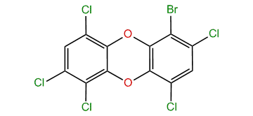 1-Bromo-2,4,6,7,9-pentachlorodibenzo-p-dioxin