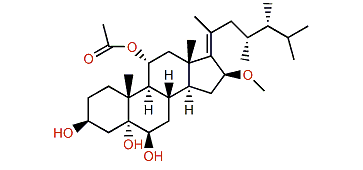 (23R,24R,17Z)-11a-Acetoxy-16b-methoxy-23,24-dimethylcholest-17(20)-en-3b,5a,6b-triol