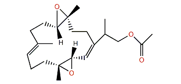 1E,3R,4R,7E,11R,12R)-15-(Acetoxymethyl)-cembra-3,4,11,12-diepoxy-1,7-diene