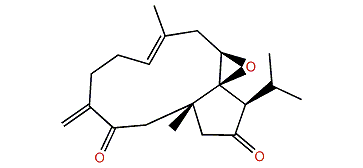 (1R*,10R*,11S*,12R*)-Dolabella-4(16),7-diene-10,11-epoxy-3,13-dione
