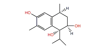 (1S,3R,4R)-Calamenene-3,4,7-triol