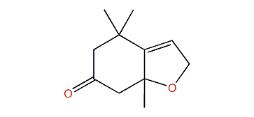 1,5,5-Trimethyl-9-oxabicyclo[4.3]non-6-en-3-one