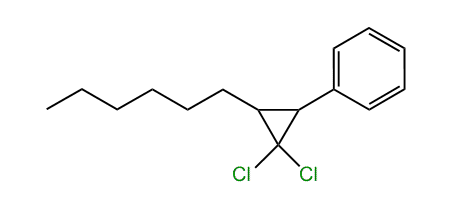 (2,2-Dichloro-3-hexylcyclopropyl)-benzene