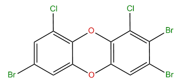 2,3,7-Tribromo-1,9-dichlorodibenzo-p-dioxin