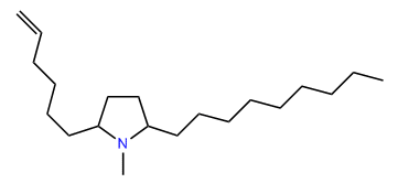 2-(5-Hexenyl)-1-methyl-5-nonylpyrrolidine