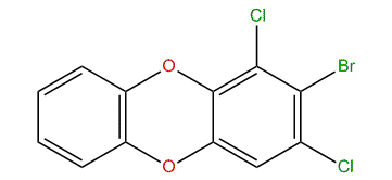 2-Bromo-1,3-dichlorodibenzo-p-dioxin
