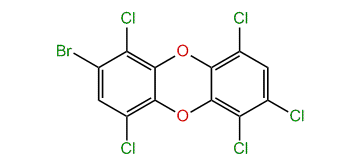 2-Bromo-1,4,6,7,9-pentachlorodibenzo-p-dioxin