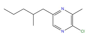 2-Chloro-3-methyl-5-(2-methylpentyl)-pyrazine