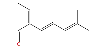 (E,Z)-2-Ethylidene-6-methyl-3,5-heptadienal