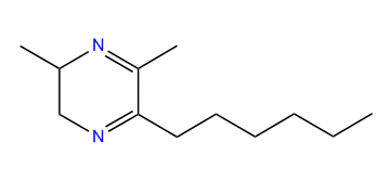 2-Hexyl-3,5-dimethyl-5,6-dihydropyrazine