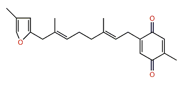 2-[(2E,6E)-3,7-Dimethyl-8-(4-methylfuran-2-yl)-octa-2,6-dienyl]-5-methylcyclohexa-2,5-diene-1,4-dione