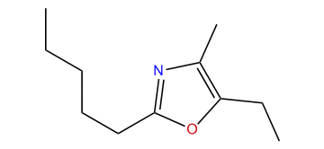 2-Pentyl-4-methyl-5-ethyloxazole
