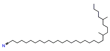 22,26-Dimethyltriacontyl cyanide