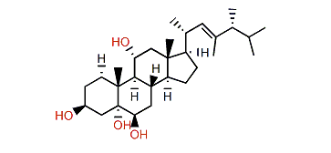 (24S)-23,24-Dimethylcholest-22-en-3b,5a,6b,11a-tetraol