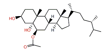 (24S)-Methylcholestane-3b,5a,6b-triol-6-monoacetate