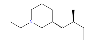 (2R,3R)-N-Ethyl-3-(2-methylbutyl)-piperidine