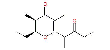 (2S,3R)-2,3-Dihydro-3,5-dimethyl-2-ethyl-6-(1-methyl-2-oxobutyl)-4H-pyran-4-one
