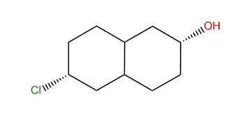 2alpha-Hydroxy-6alpha-chloro-trans-decalin