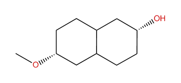 2alpha-Hydroxy-6alpha-methoxy-trans-decalin