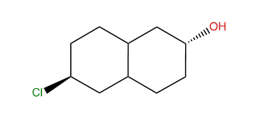 2alpha-Hydroxy-6beta-chloro-trans-decalin