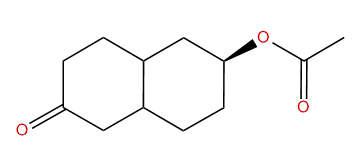 2beta-Acetyloxy-trans-decalin-6-one