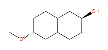 2beta-Hydroxy-6alpha-methoxy-trans-decalin