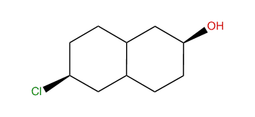 2beta-Hydroxy-6beta-chloro-trans-decalin