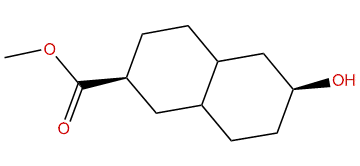 2beta-Hydroxy-6beta-methoxyformyl-trans-decalin