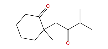 2-Methyl-2-(3-methyl-2-oxobutyl)-cyclohexanone