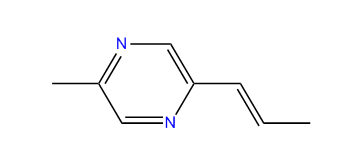 2-Methyl-5-((E)-1-propenyl)-pyrazine