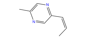 2-Methyl-5-((Z)-1-propenyl)-pyrazine
