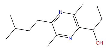 2,5-Dimethyl-3-isopentyl-6-(1-hydroxypropyl)-pyrazine