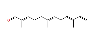 2,6,10-Trimethyl-2,6,9,11-dodecatetraenal