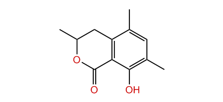 3,4-Dihydro-8-hydroxy-3,5,7-trimethylisocoumarin