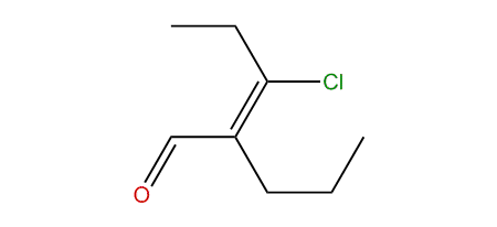 (E)-3-Chloro-2-propyl-2-pentenal