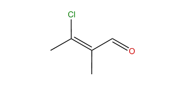 (Z)-3-Chloro-2-methyl-2-butenal