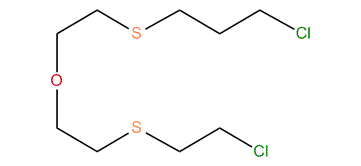 (3-Chloropropylthioethyl)-(2-chloroethylthioethyl)-ether