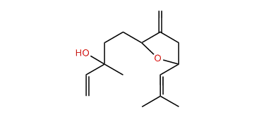 3-epi-6,9-Epoxyfarnesa-1,7(14),10-trien-3-ol
