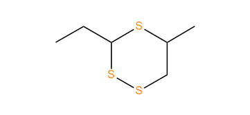 3-Ethyl-5-methyl-1,2,4-trithiane