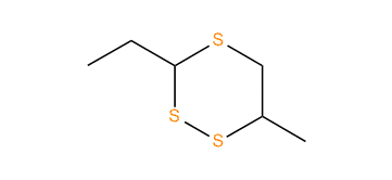 3-Ethyl-6-methyl-1,2,4-trithiane