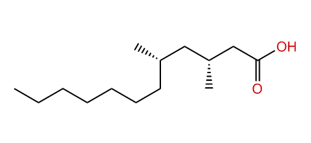 (3R,5S)-3,5-Dimethyldodecanoic acid