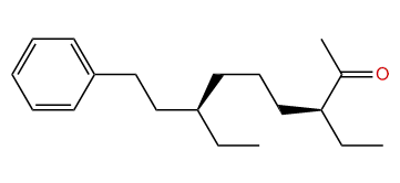 (3S,7R)-3,7-Diethyl-9-phenylnonan-2-one