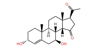 3alpha,7beta-Dihydroxy-14beta-pregn-4-en-15,20-dione