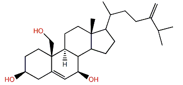 3b,7b,19-Trihydroxyergosta-5,24(28)-diene