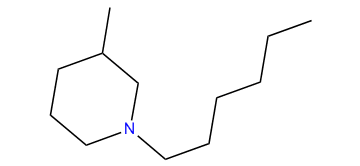 3-Methyl-1-hexylpiperidine