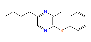 3-Methyl-5-(2-methylbutyl)-2-(phenylthio)-pyrazine